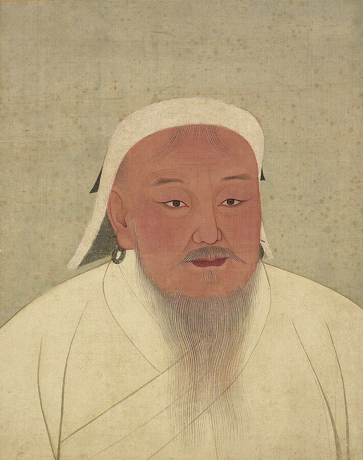 A portrait of Genghis Khan