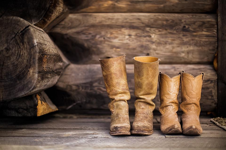 old cowboy boots