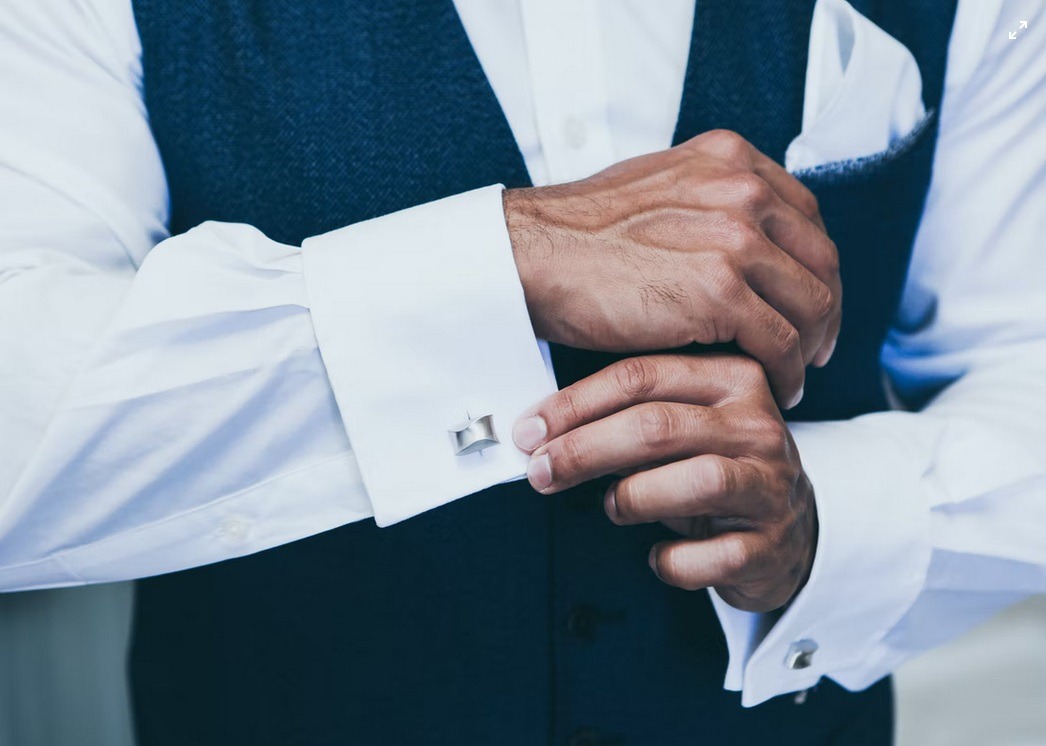 silver cufflinks