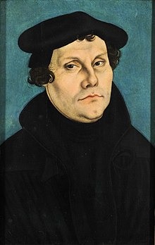 Portrait of Martin Luther by Lucas Cranach the Elder